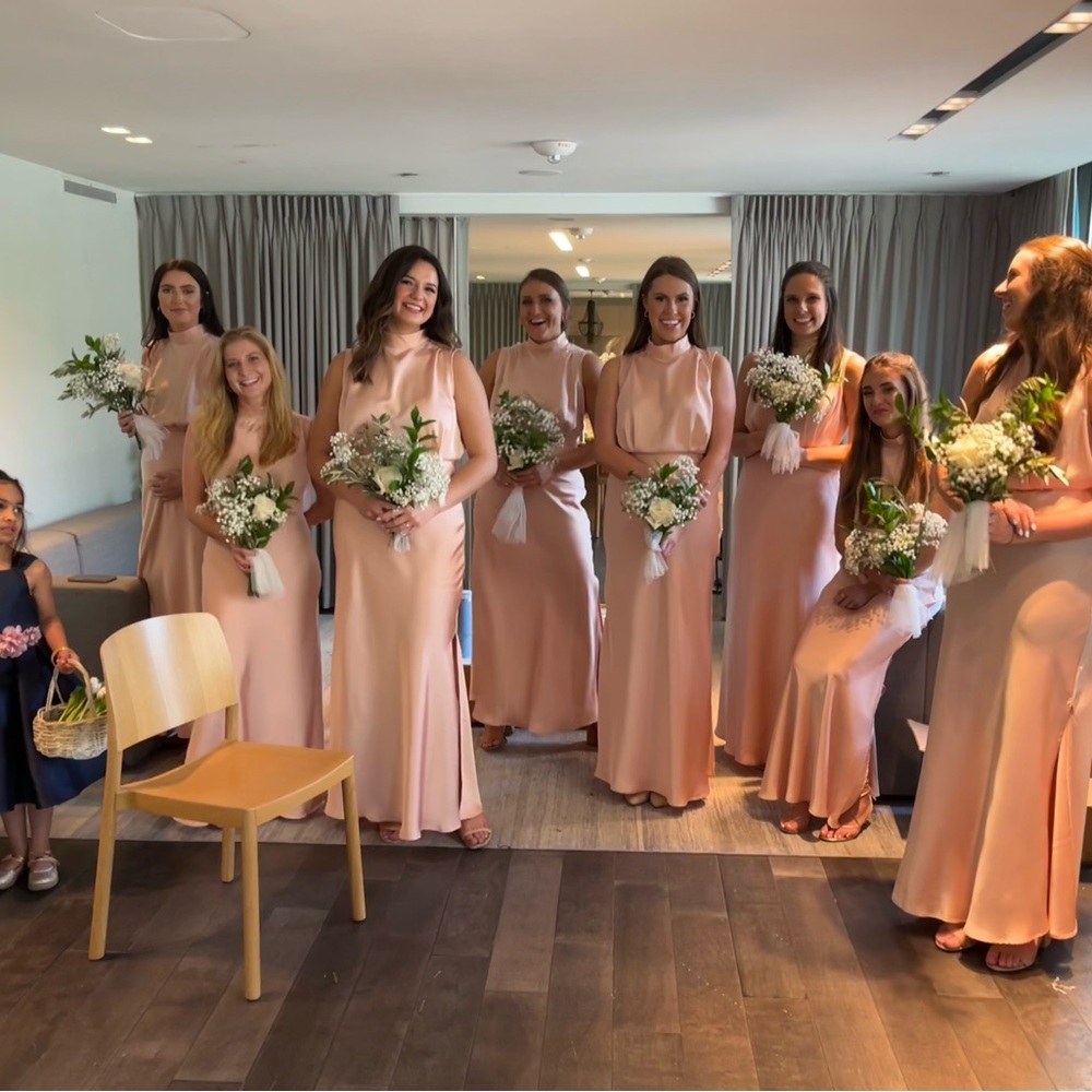 Bridesmaid Dress - rose pink color